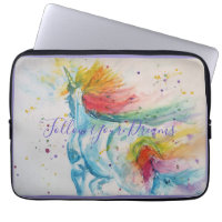 Unicorn Watercolor Painting Rainbow Birthday