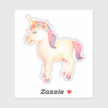 Unicorn Watercolor Stickers