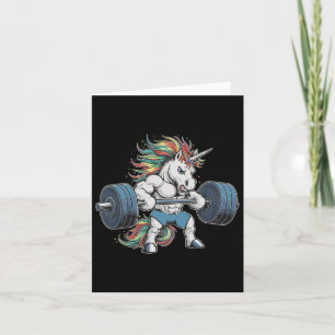 Unicorn Weightlifting Fitness Gym  Card