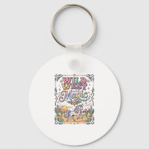Unicorn Wild West Magic Original Key Ring