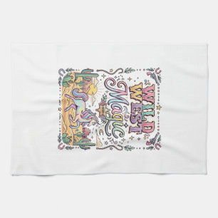 Unicorn Wild West Magic Original Tea Towel
