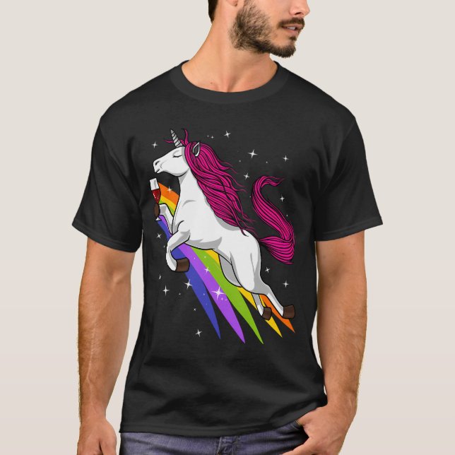 Unicorn Wine Party T-Shirt (Front)