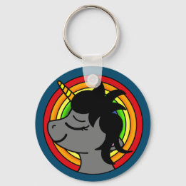 Unicorn Wish Pretty Enchanting Rainbow Key Ring