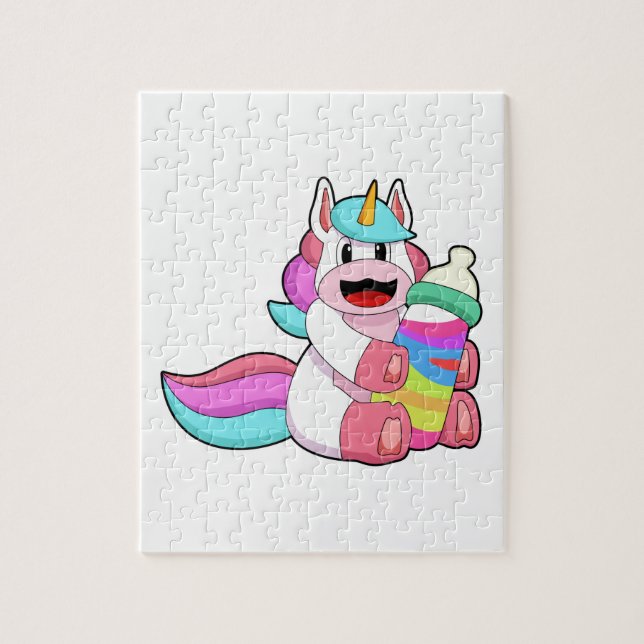Unicorn with Baby bottle.PNG Jigsaw Puzzle (Vertical)