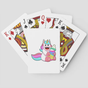 Unicorn with Baby bottle.PNG Playing Cards