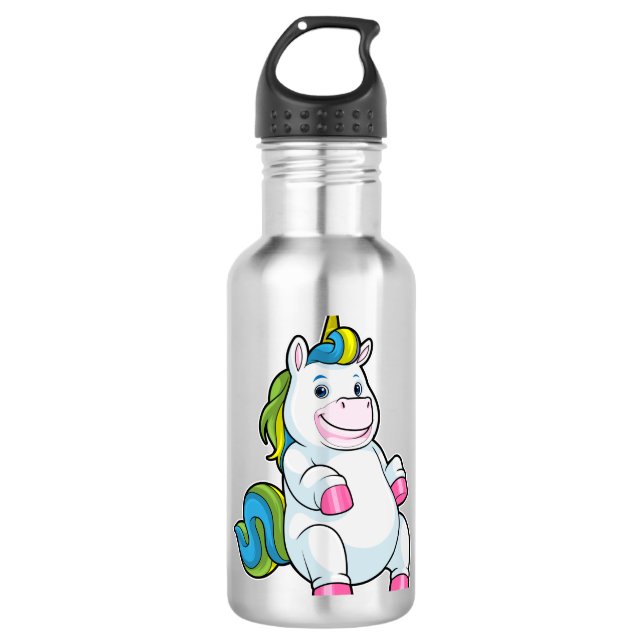 Unicorn with big Belly 710 Ml Water Bottle (Front)