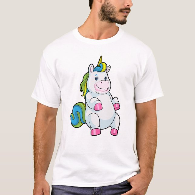 Unicorn with big Belly T-Shirt (Front)