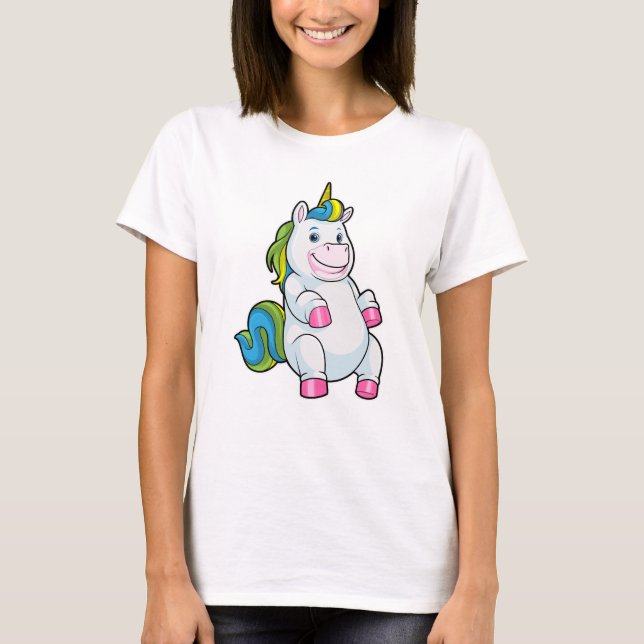 Unicorn with big Belly T-Shirt (Front)
