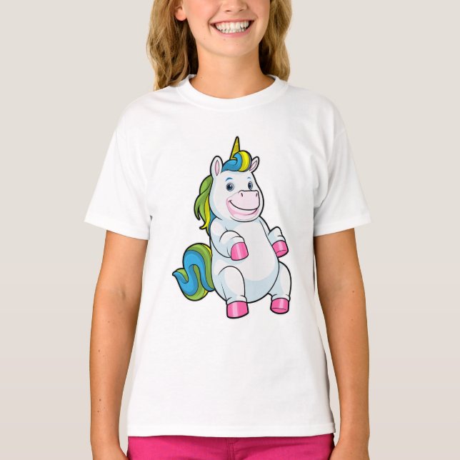 Unicorn with big Belly T-Shirt (Front)