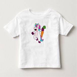 Unicorn with Carrot Toddler T-Shirt