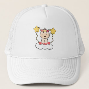 Unicorn with Cloud & Stars Trucker Hat