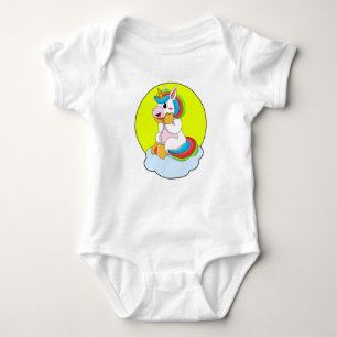 Unicorn with Cloud & Sun Baby Bodysuit