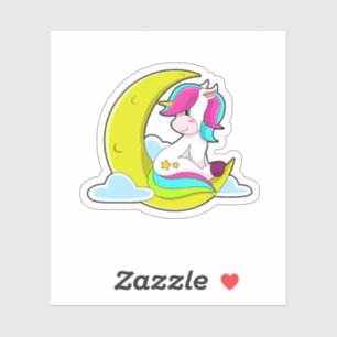 Unicorn with Clouds & Moon