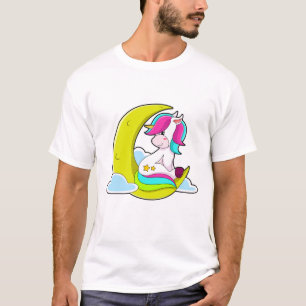 Unicorn with Clouds & Moon T-Shirt