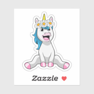 Unicorn with Flowers Daisy