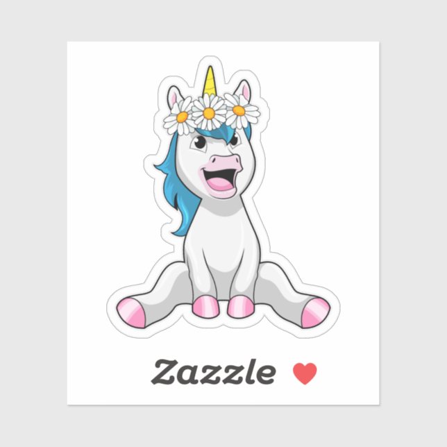 Unicorn with Flowers Daisy (Sheet)