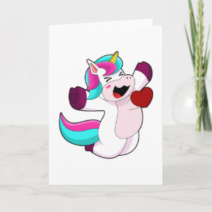 Unicorn with Heart Card