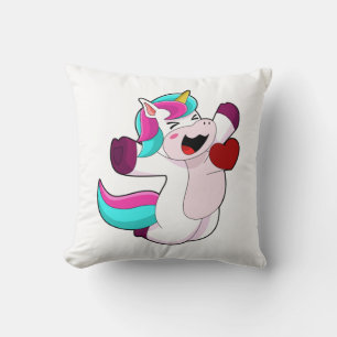 Unicorn with Heart Cushion