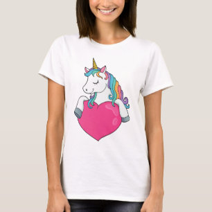 Unicorn with Heart T-Shirt