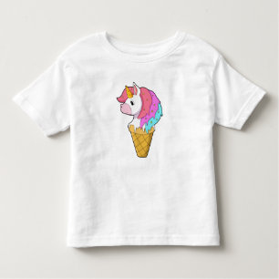 Unicorn with Ice cream Toddler T-Shirt