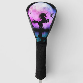 Unicorn with little fairy golf head cover