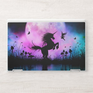 Unicorn with little fairy HP laptop skin