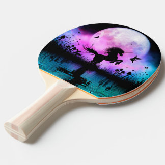 Unicorn with little fairy ping pong paddle