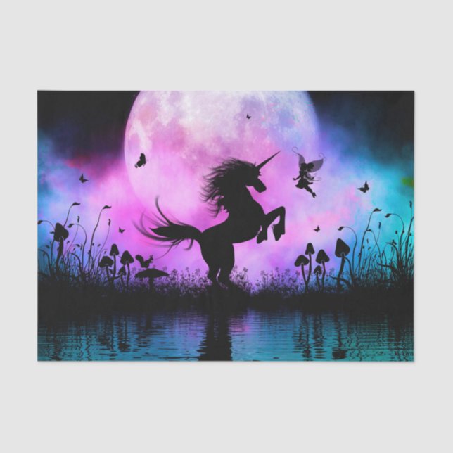 Unicorn with little fairy tissue paper (Front)