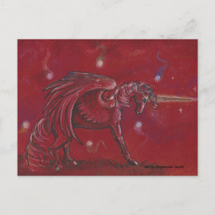 Unicorn with Orbs Postcard