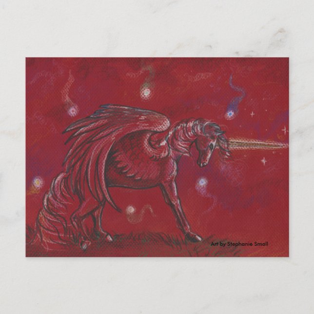 Unicorn with Orbs Postcard (Front)