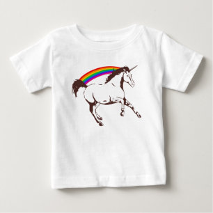 Unicorn with rainbow baby T-Shirt