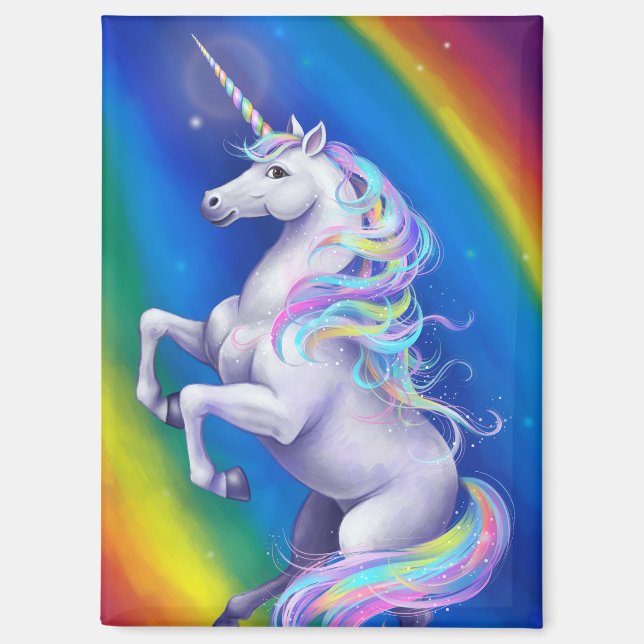 Unicorn with Rainbow Magnet (Front)