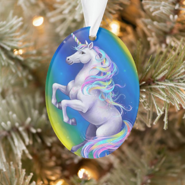 Unicorn with Rainbow Ornament (Tree)