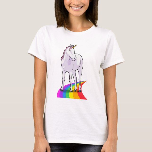 Unicorn with Rainbow T-Shirt (Front)