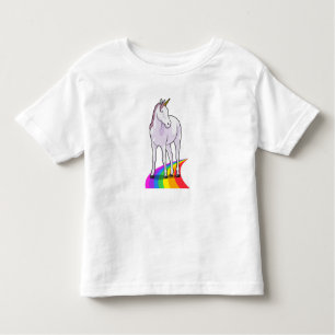 Unicorn with Rainbow Toddler T-Shirt