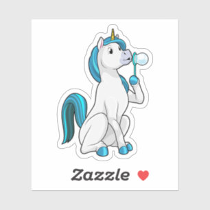 Unicorn with Soap bubbles