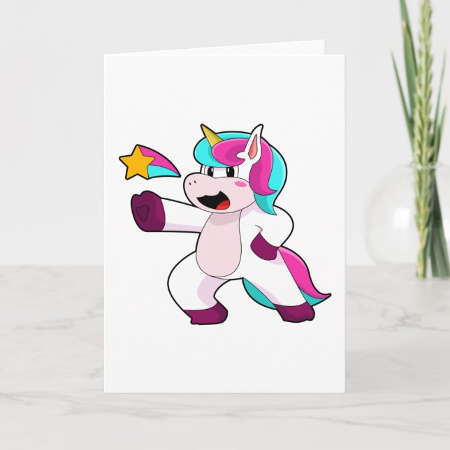 Unicorn with Star Card (Front)
