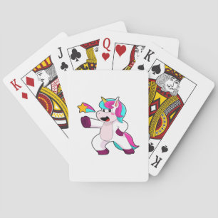 Unicorn with Star Playing Cards
