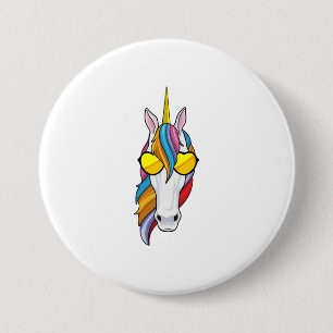Unicorn with Sunglasses 7.5 Cm Round Badge