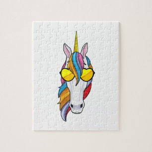 Unicorn with Sunglasses Jigsaw Puzzle