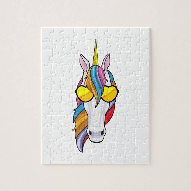 Unicorn with Sunglasses Jigsaw Puzzle (Vertical)
