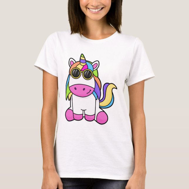 Unicorn with Sunglasses T-Shirt (Front)