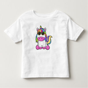Unicorn with Sunglasses Toddler T-Shirt