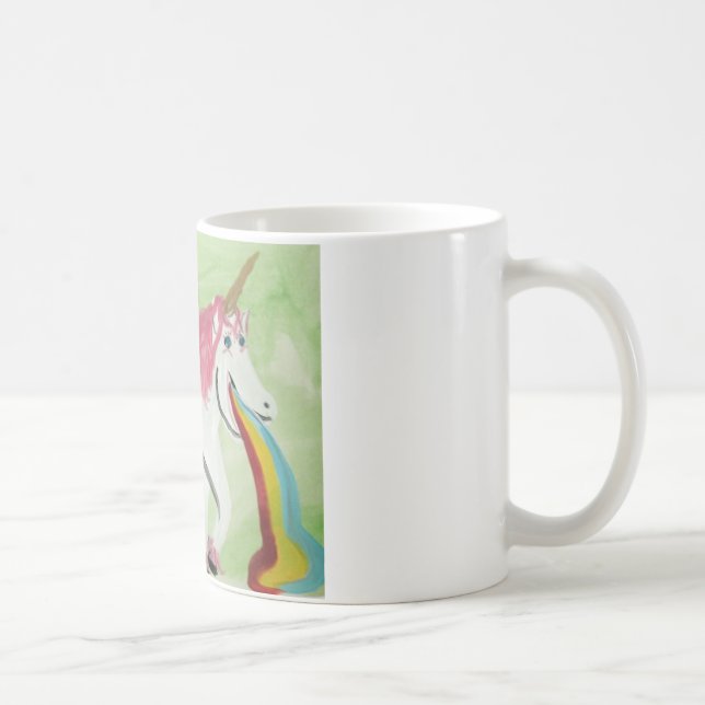 Unicorn With The Stomach Flu Coffee Mug (Right)