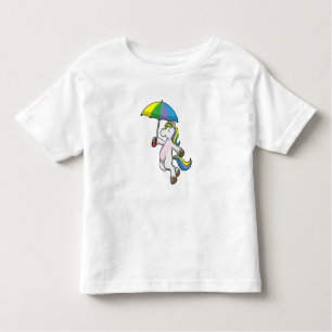 Unicorn with Umbrella Toddler T-Shirt