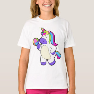 Unicorn with Volleyball T-Shirt