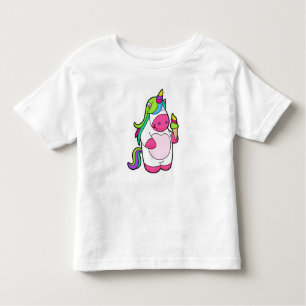 Unicorn with Waffle Ice cream Toddler T-Shirt