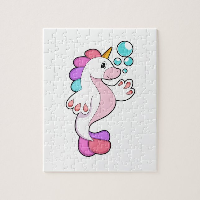Unicorn with Water bubbles.PNG Jigsaw Puzzle (Vertical)