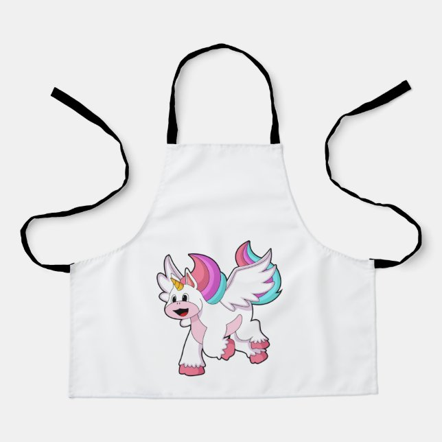 Unicorn with Wing.PNG Apron (Front)