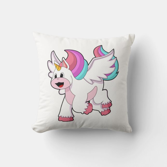 Unicorn with Wing.PNG Cushion (Front)